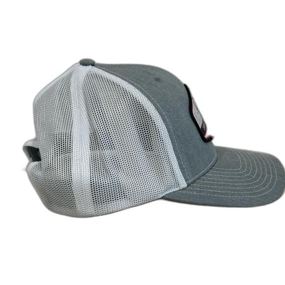 Richardson Cap Hat Men's Snapback Grey White Angler Choice Team Tournament Trail - Picture 3 of 9